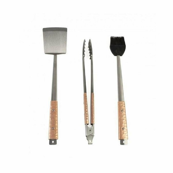 Charcoal Companion Copper Handle 3 Pc BBQ Tool Set by CC1095